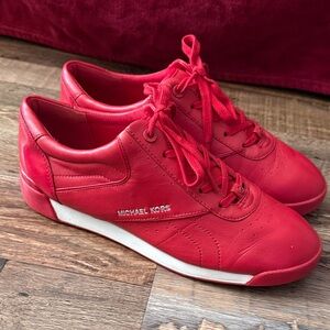 Michael Kors Women's Bold Red Sneakers